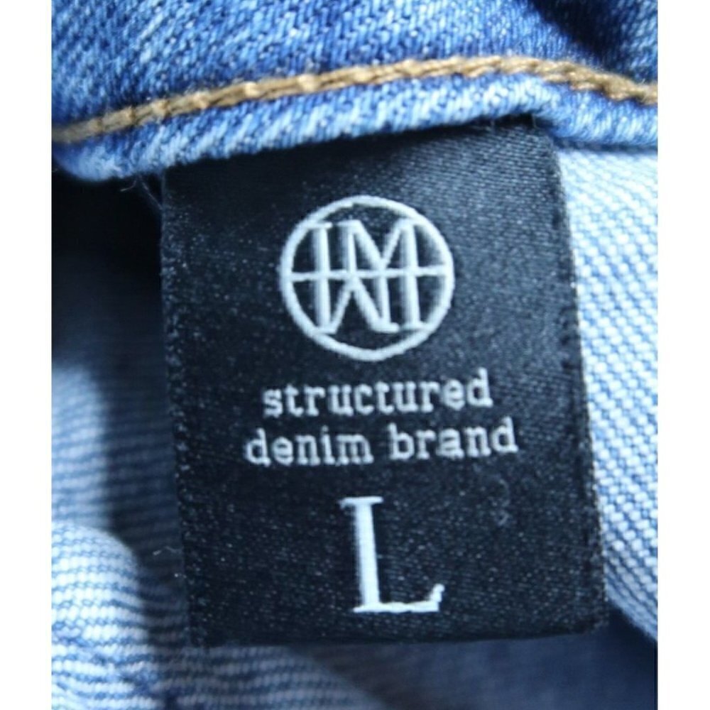 l&M Black Label High Rise Belted Frayed Raw Hem Denim Jean Skirt Size Large - Picture 7 of 10